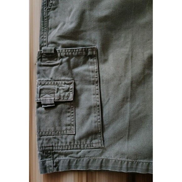 Coliseum Men's Shorts Size 36 Cargo Green Active Outdoor Pockets Cotton - Picture 3 of 14